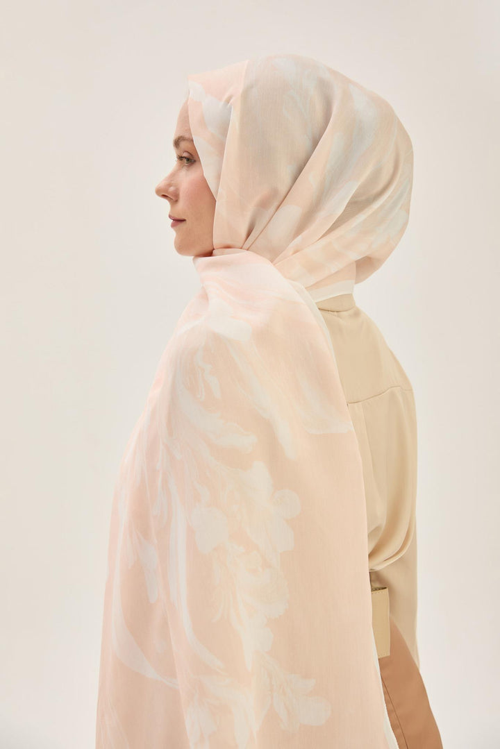 Maisa Arya Floş Viskon Şal - Somon