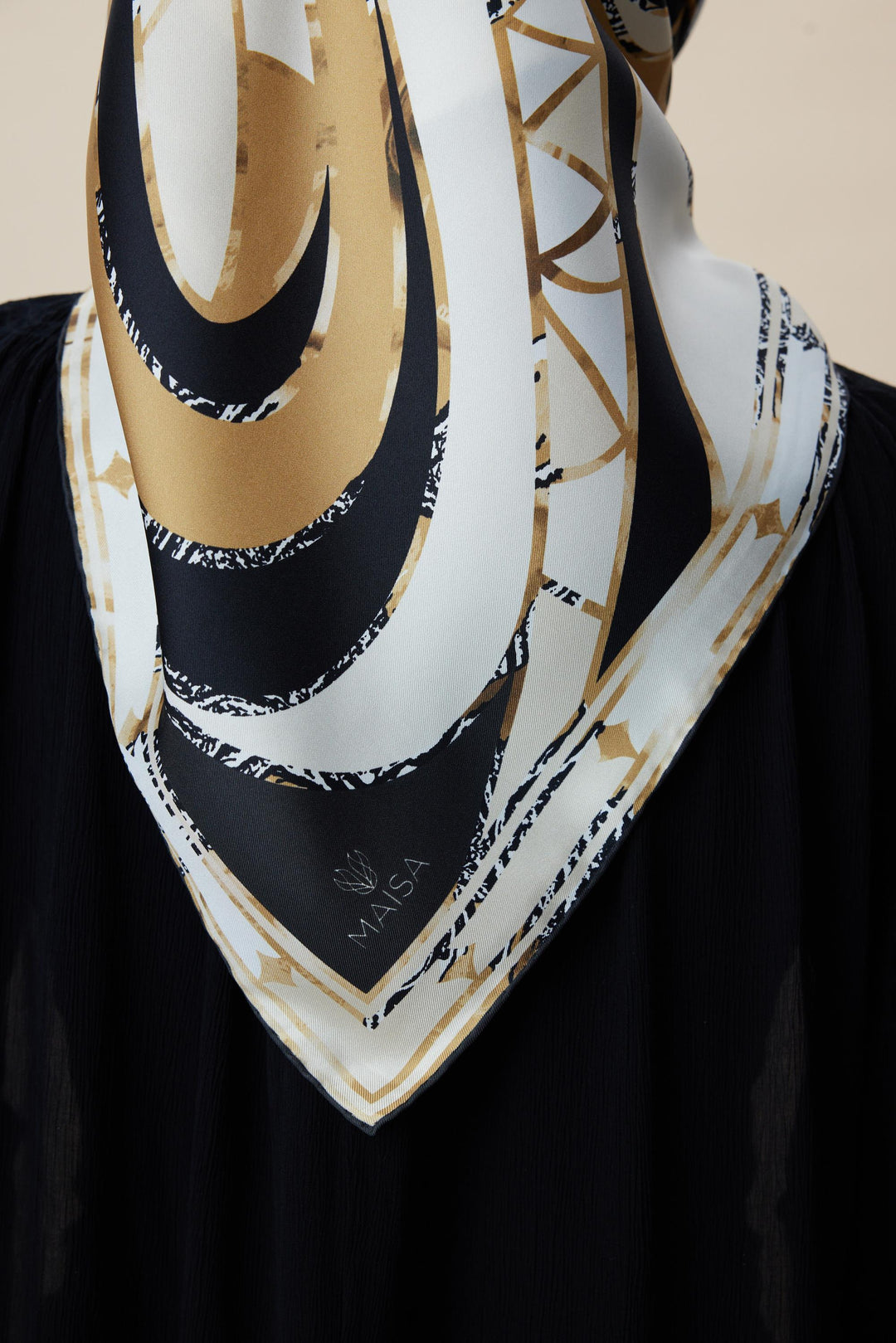 ATOL TİVİL İPEK EŞARP 90*90 CM - GOLD - Görsel 9