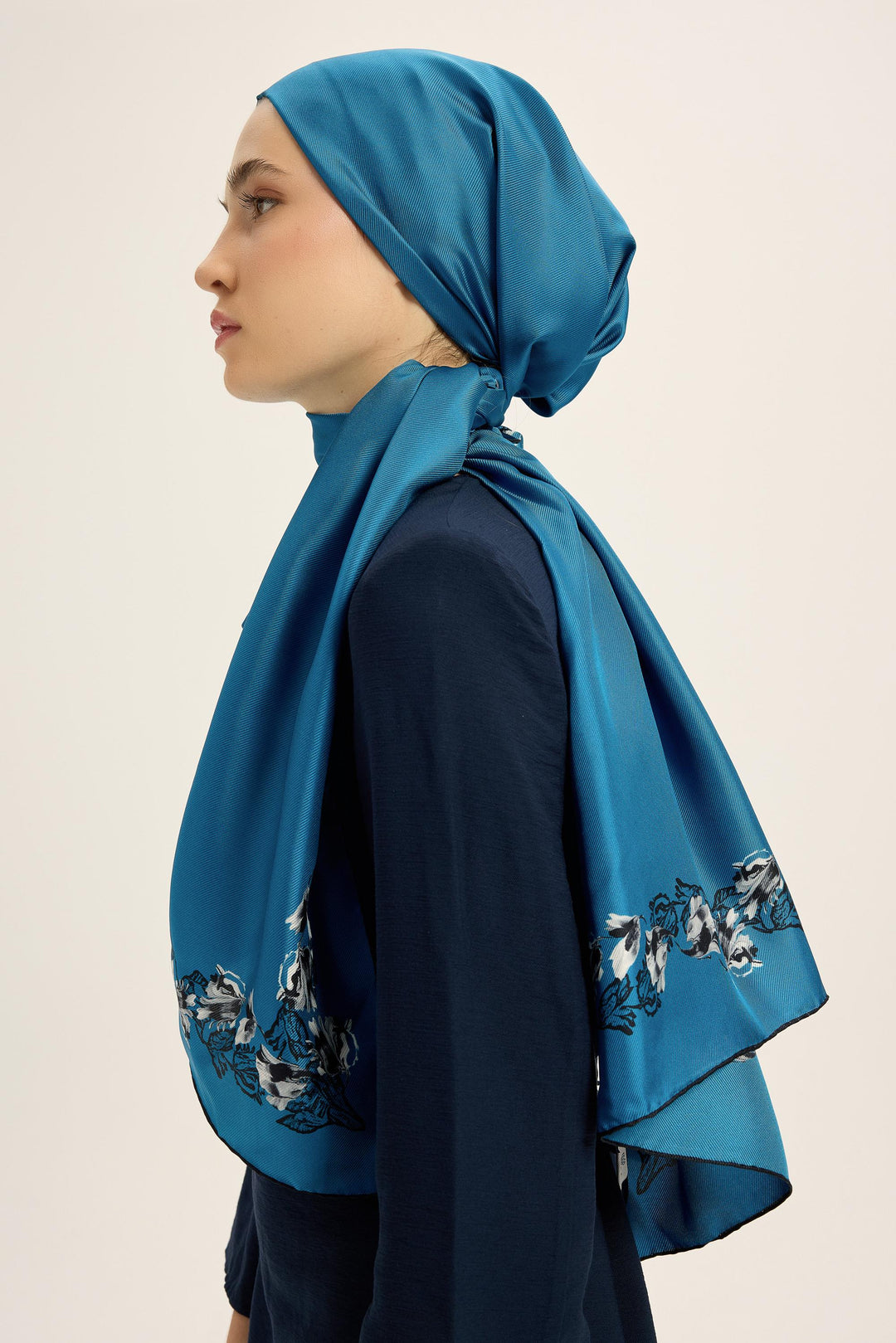 Maisa Bade Mulberry İpek Şal - Mavi
