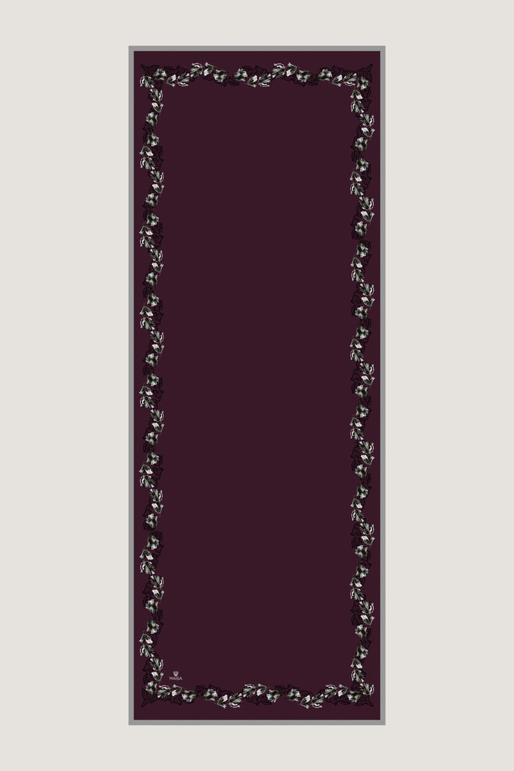 Maisa Bade Mulberry İpek Şal - Mürdüm