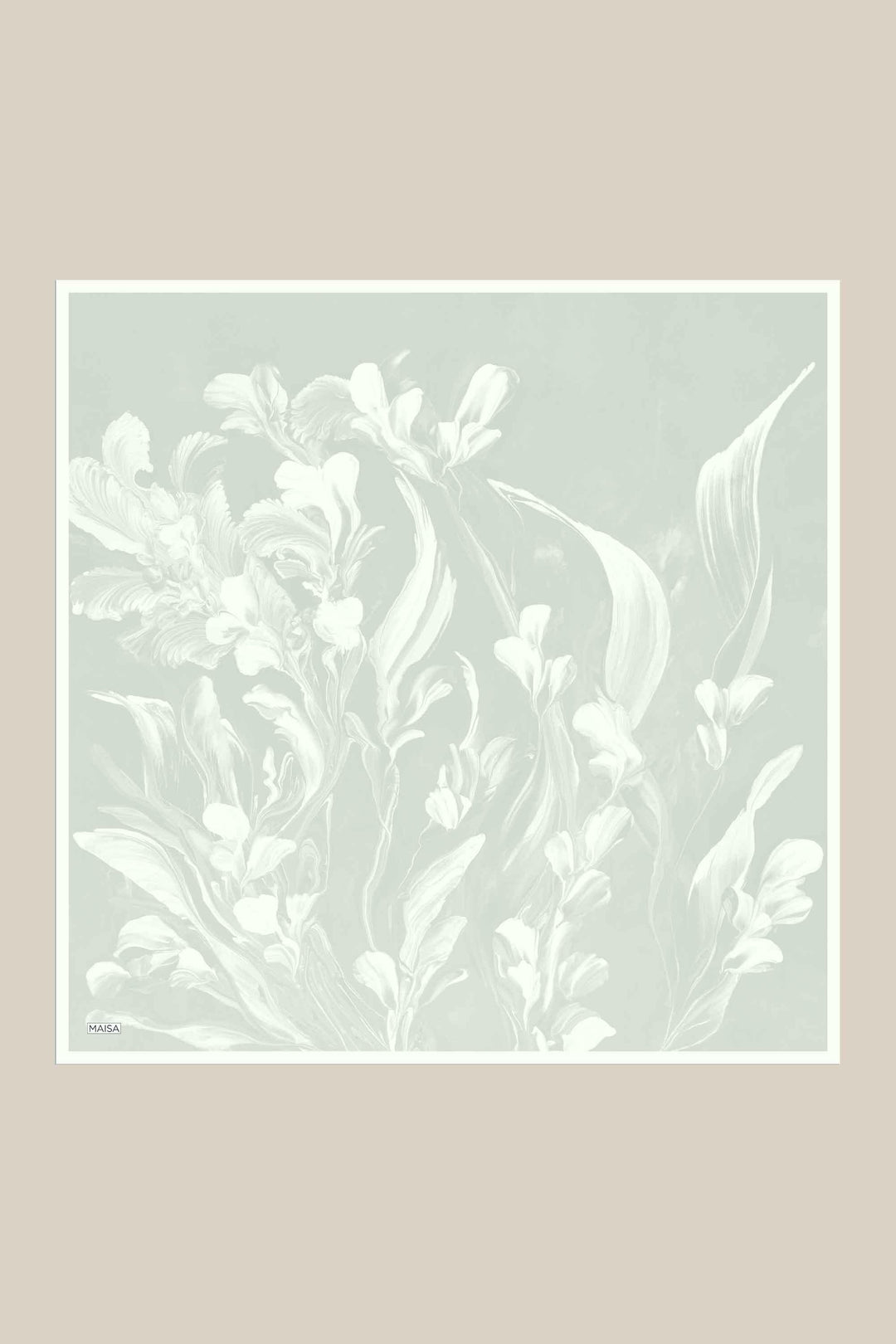 BUĞU MULBERRY İPEK EŞARP 90*90 CM - AÇIK YEŞİL - Görsel 1