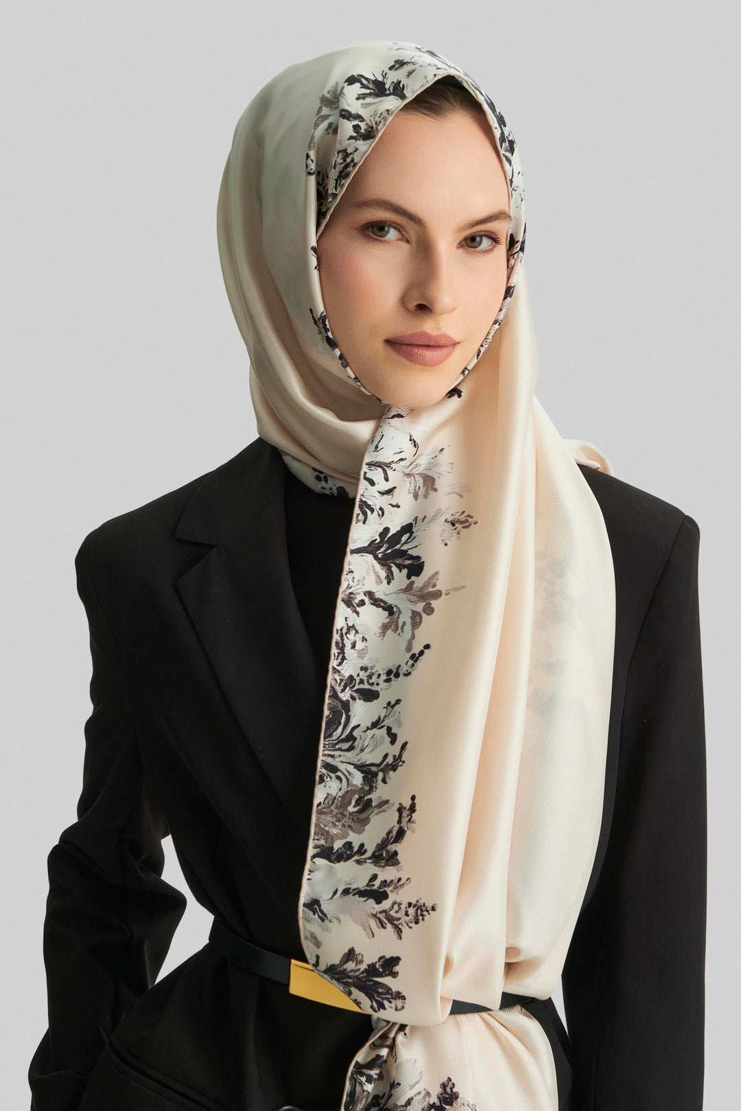 Maisa BURCU MULBERRY İPEK ŞAL 70*190 CM - BEJ