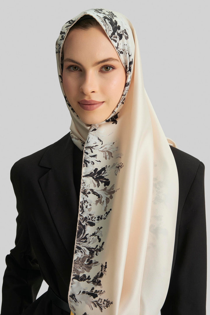 Maisa BURCU MULBERRY İPEK ŞAL 70*190 CM - BEJ