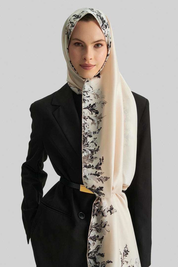 Maisa BURCU MULBERRY İPEK ŞAL 70*190 CM - BEJ