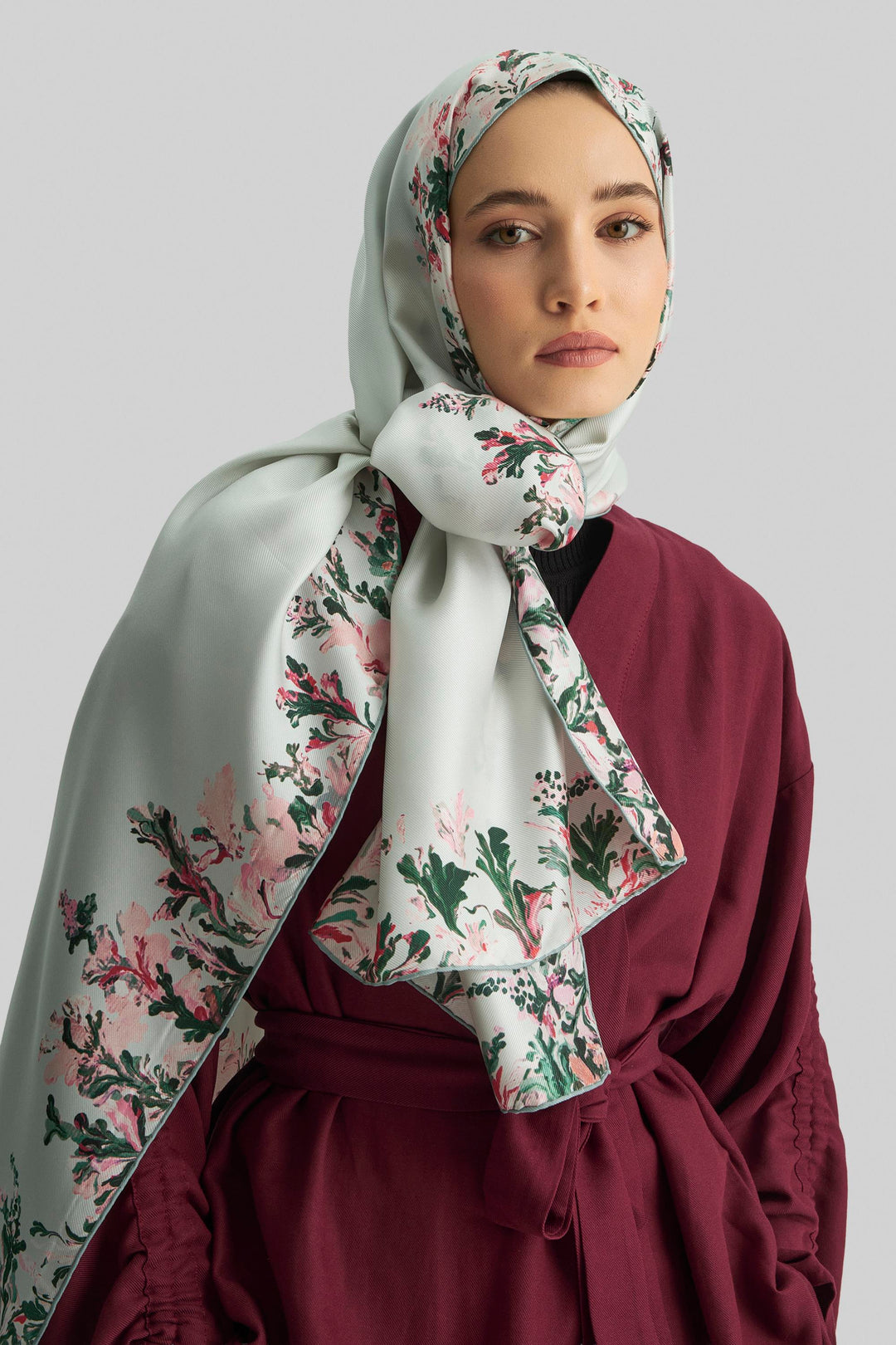 Maisa BURCU MULBERRY İPEK ŞAL 70*190 CM - FİLİZİ YEŞİL