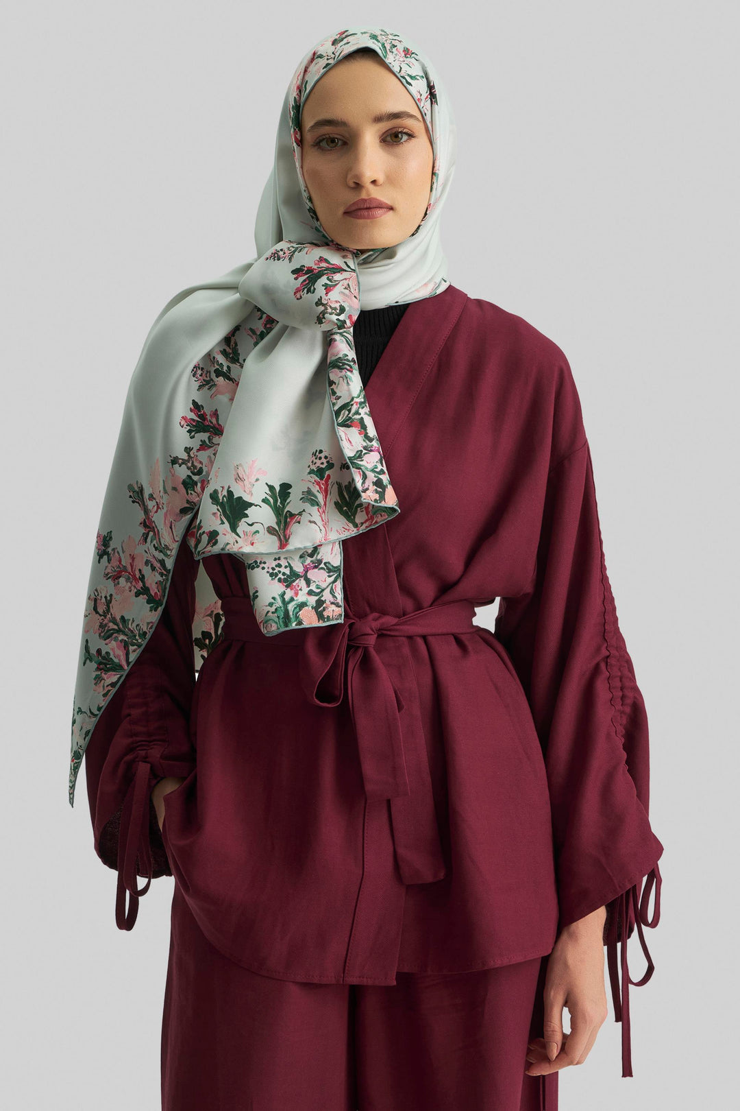 Maisa BURCU MULBERRY İPEK ŞAL 70*190 CM - FİLİZİ YEŞİL