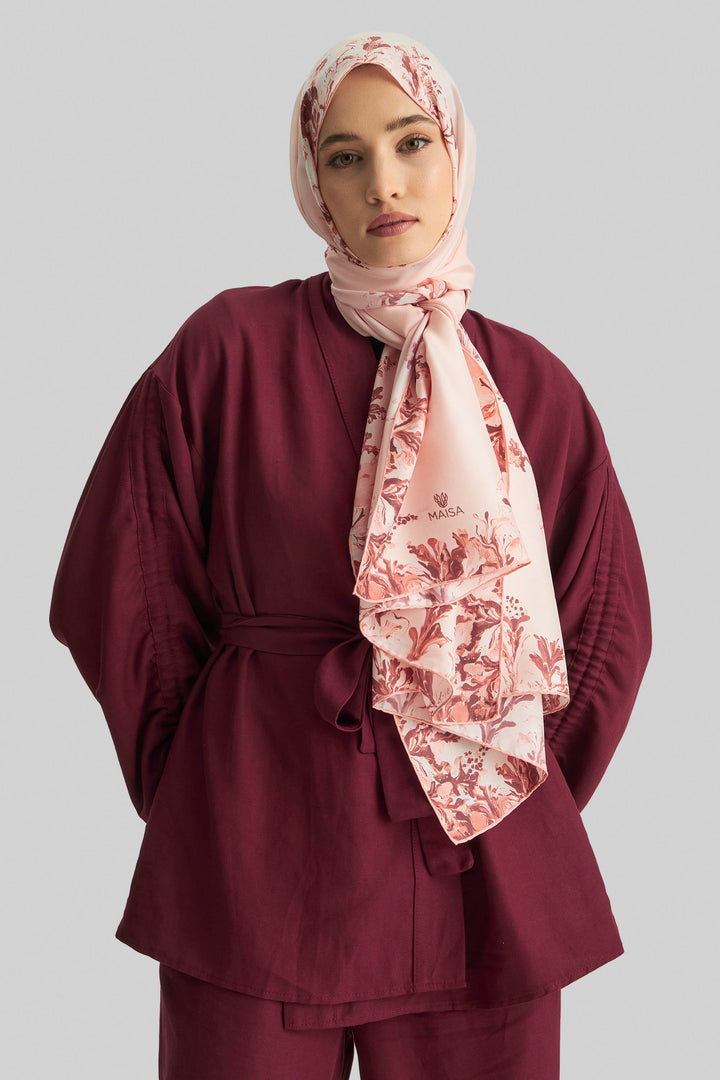 Maisa BURCU MULBERRY İPEK ŞAL 70*190 CM - SOMON