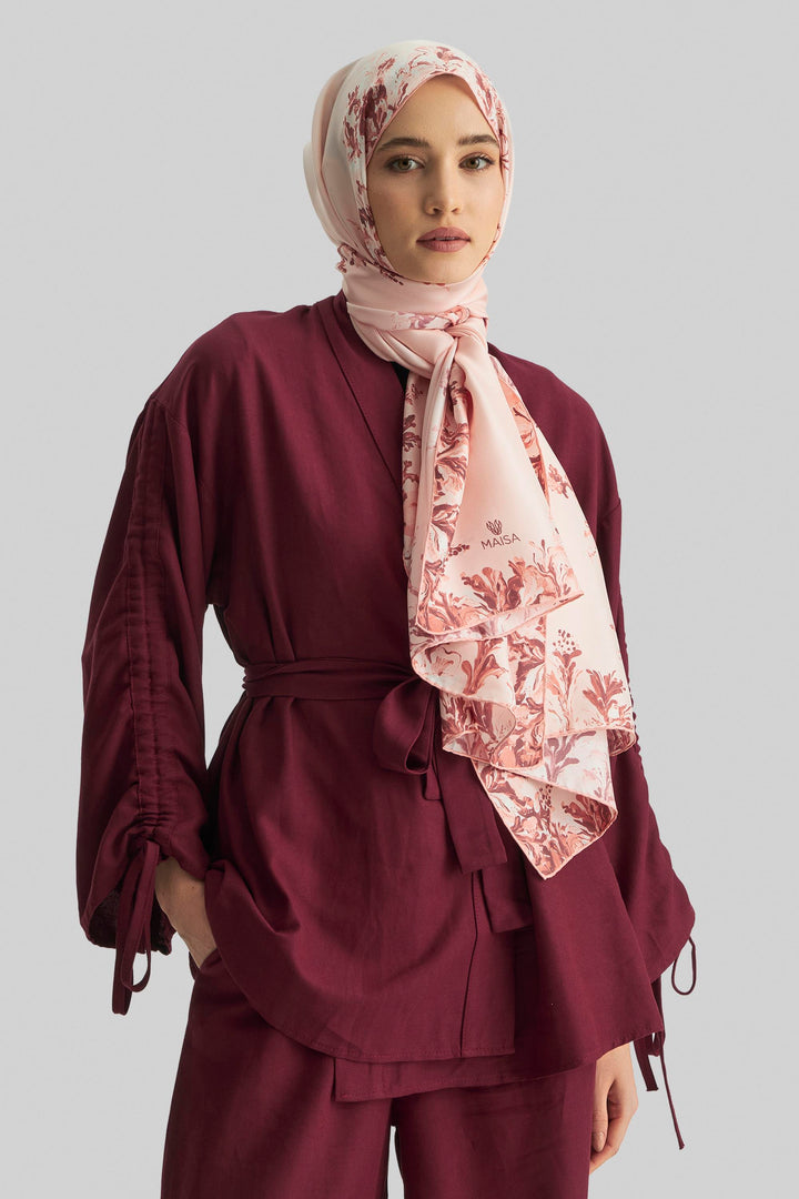 Maisa BURCU MULBERRY İPEK ŞAL 70*190 CM - SOMON