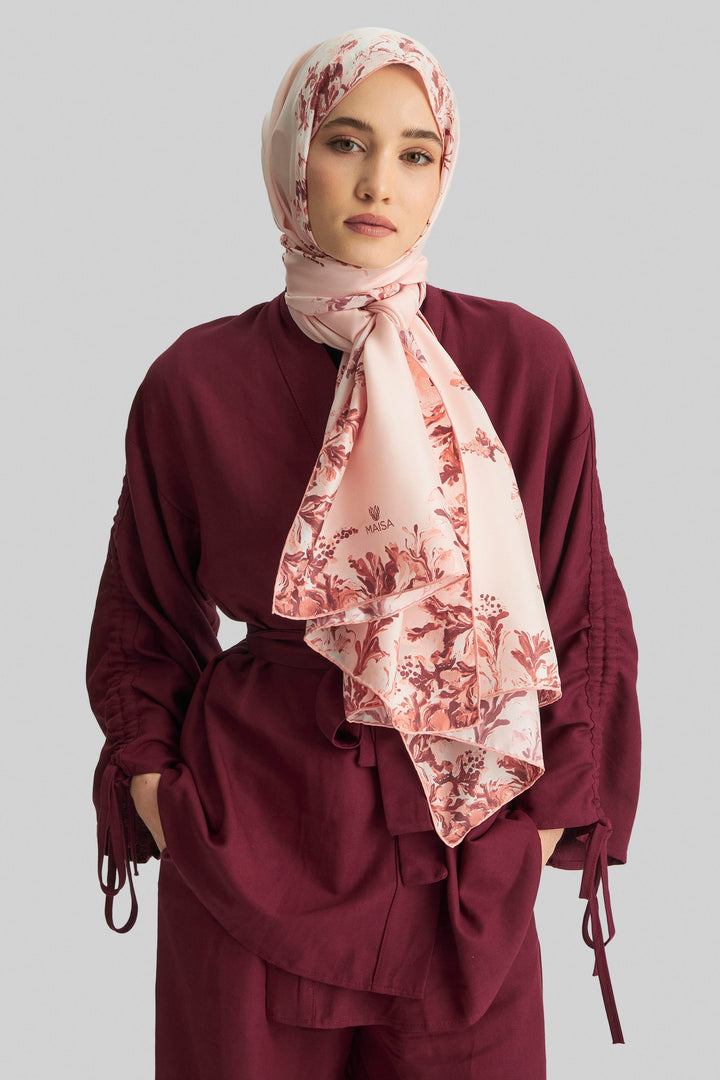 Maisa BURCU MULBERRY İPEK ŞAL 70*190 CM - SOMON