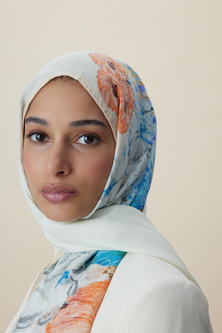 Maisa DERİN PAMUK İPEK ŞAL 70*190 CM - YAVRUAĞZI