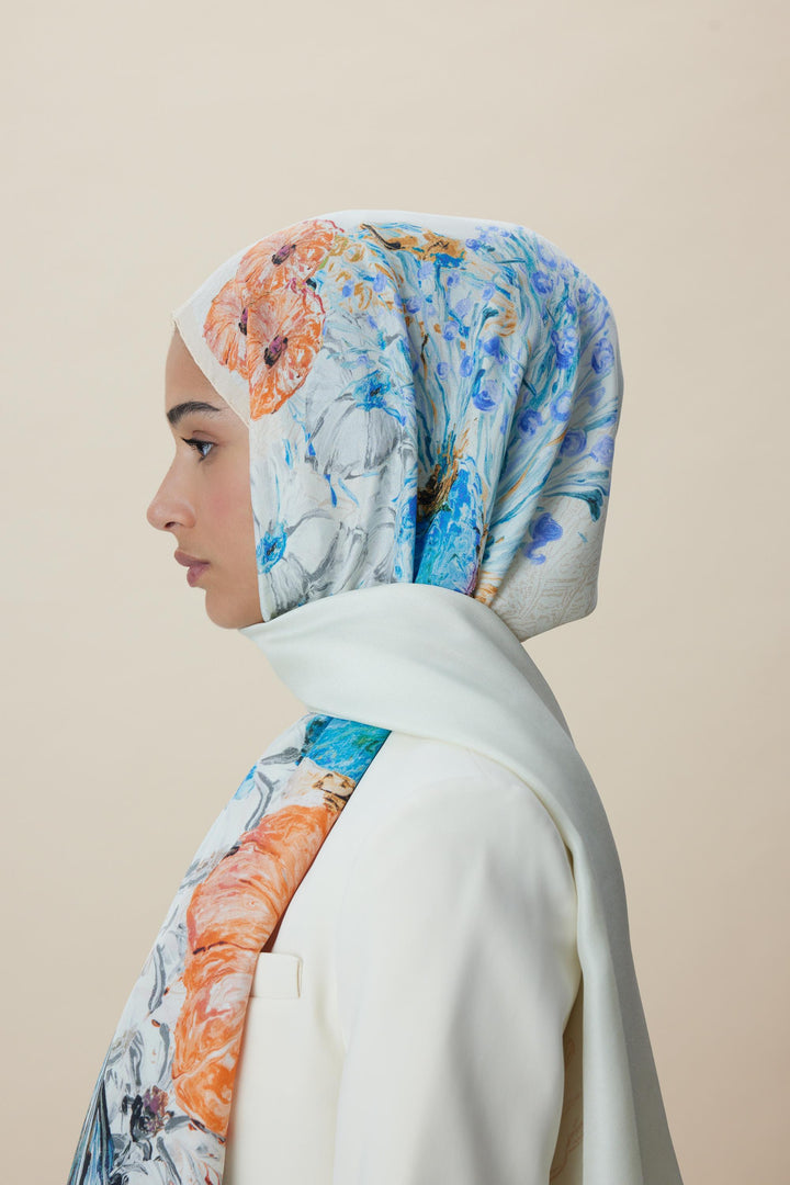 Maisa DERİN PAMUK İPEK ŞAL 70*190 CM - YAVRUAĞZI
