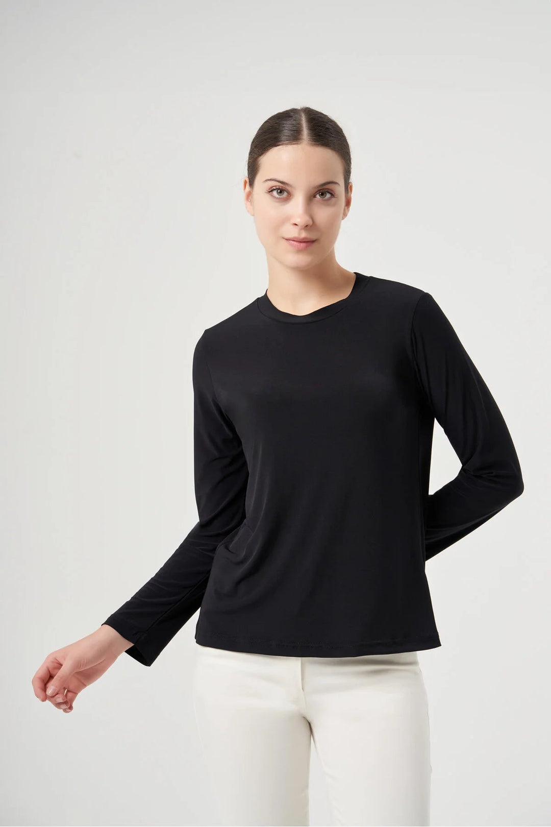 Misswhence Basic Bluz MW2707 - Siyah - Görsel 1 
