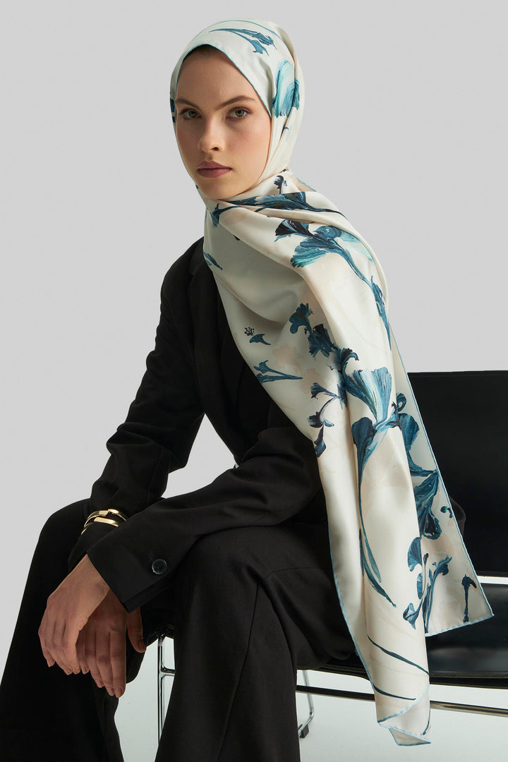 Maisa Eflin Mulberry İpek Şal - Açık Bej