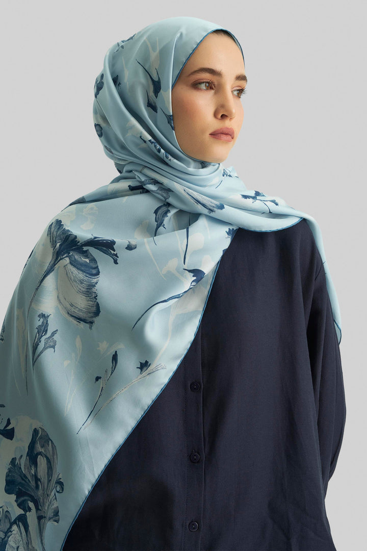 Maisa Eflin Mulberry İpek Şal - Açık Mavi