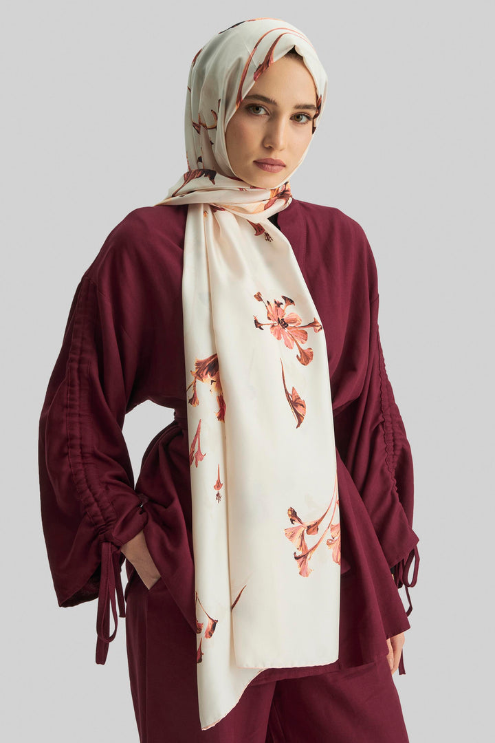 Maisa Eflin Mulberry İpek Şal - Tarçın