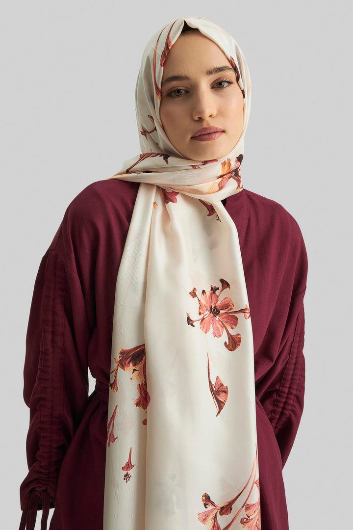 Maisa Eflin Mulberry İpek Şal - Tarçın