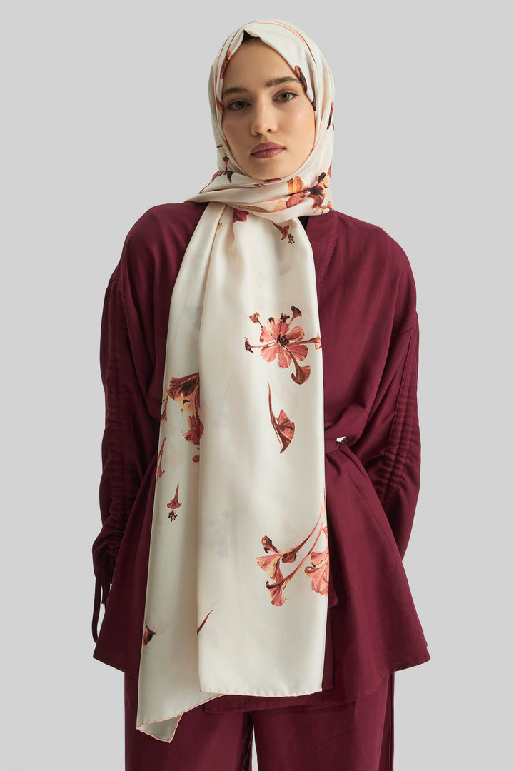 Maisa Eflin Mulberry İpek Şal - Tarçın