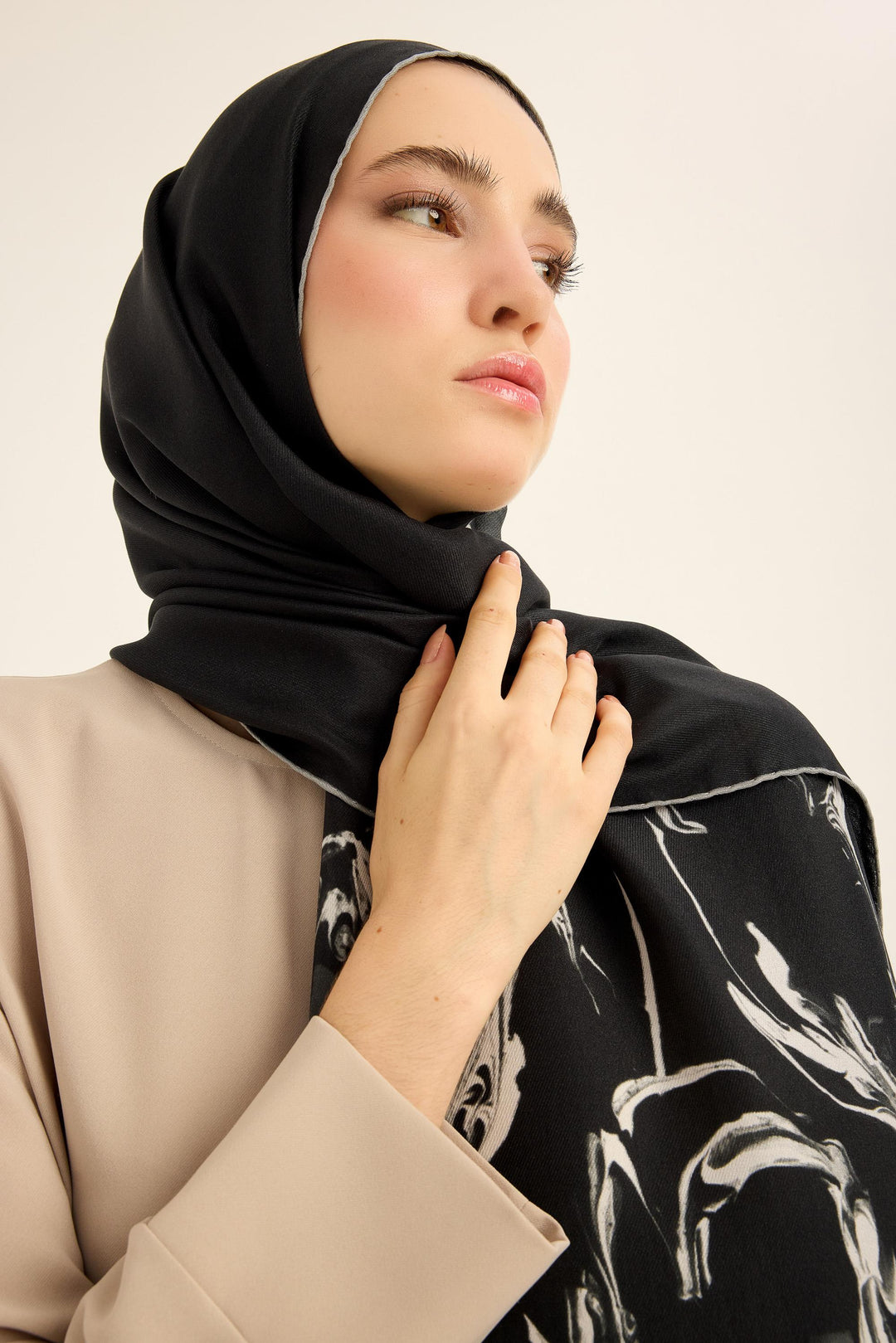 Maisa Eva Pamuk İpek Şal - Siyah