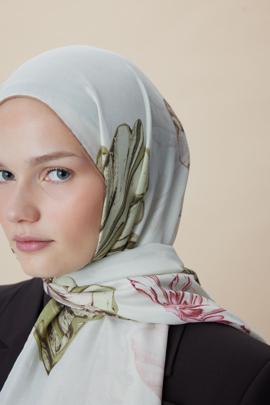 Maisa EZGİN PAMUK İPEK ŞAL 70*190 CM - AÇIK BEJ