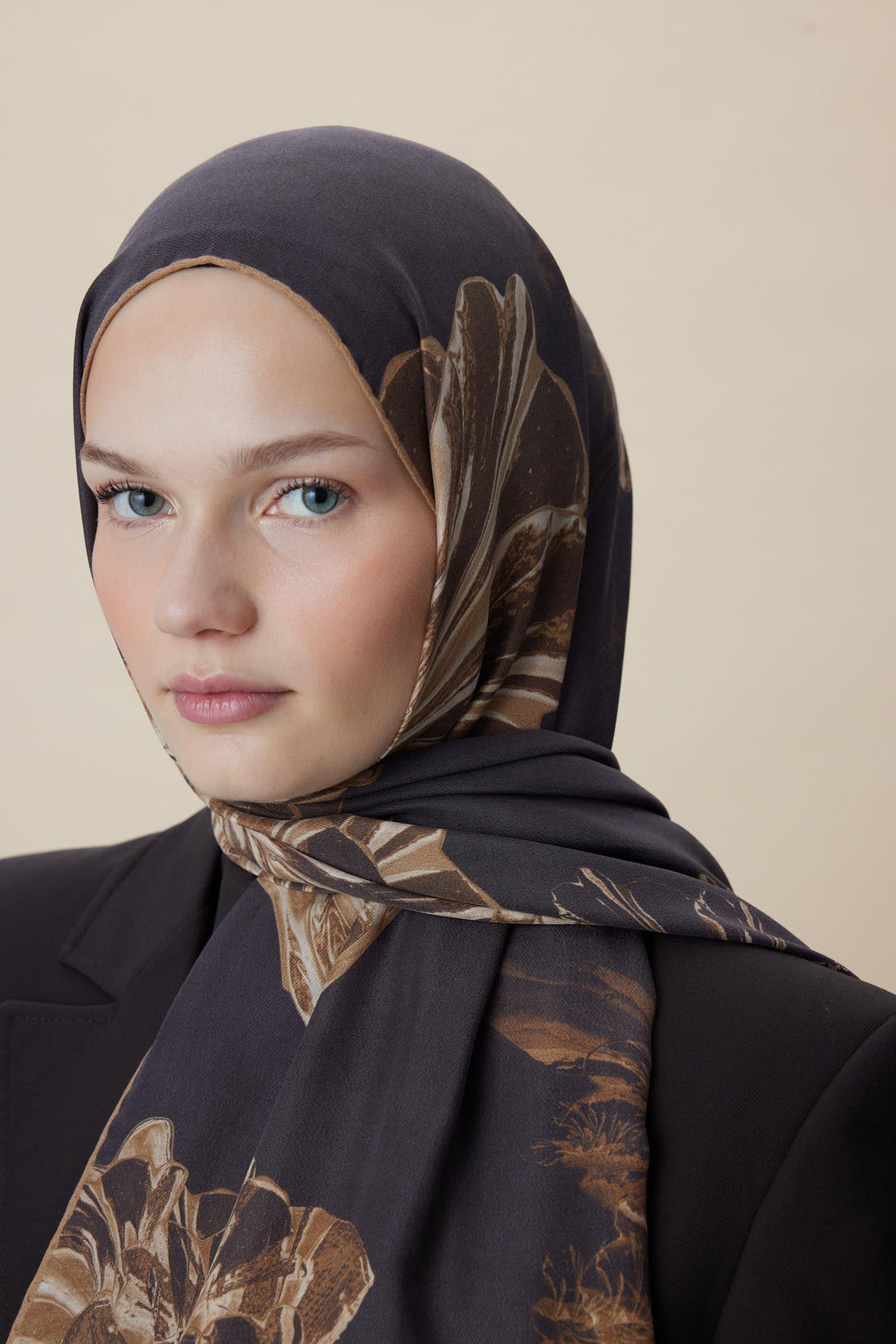 Maisa EZGİN PAMUK İPEK ŞAL 70*190 CM - KAHVERENGİ