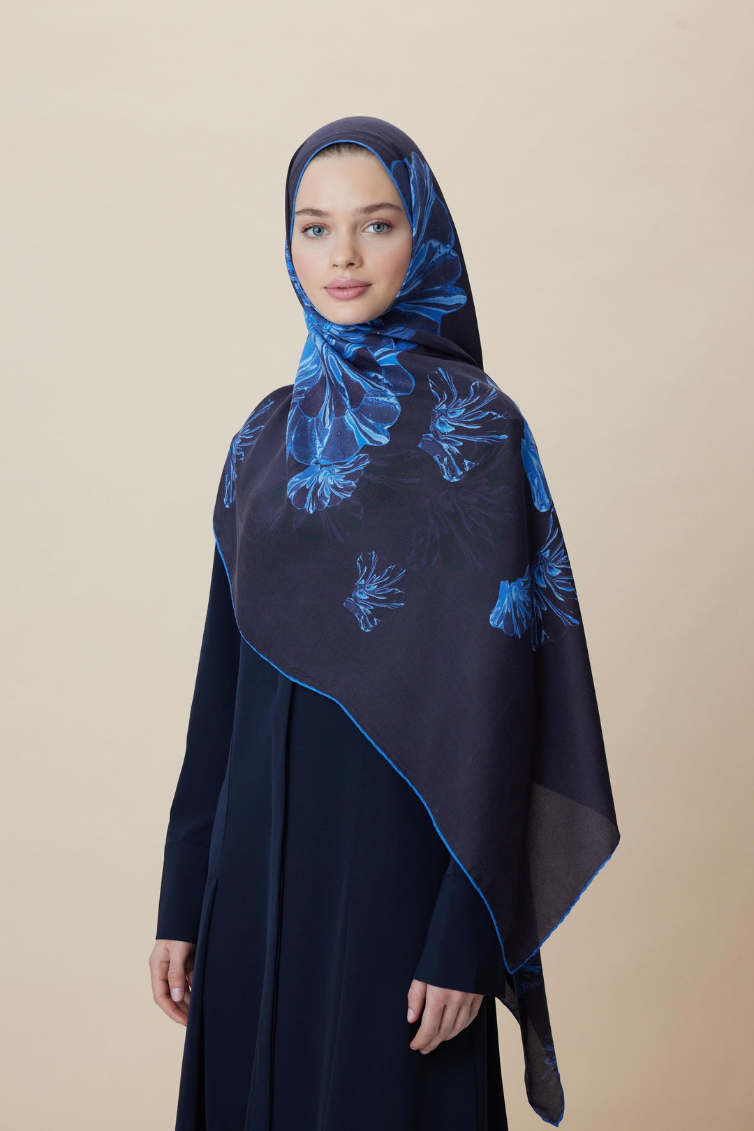 Maisa EZGİN PAMUK İPEK ŞAL 70*190 CM - LACİVERT