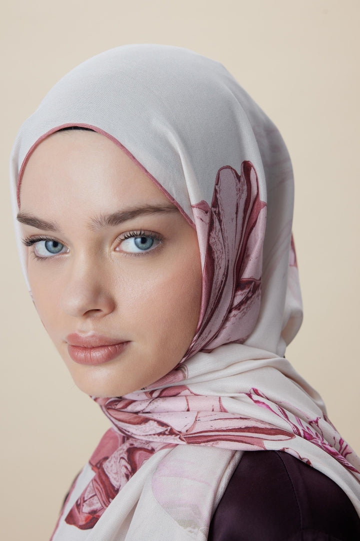 Maisa EZGİN PAMUK İPEK ŞAL 70*190 CM - PUDRA PEMBE