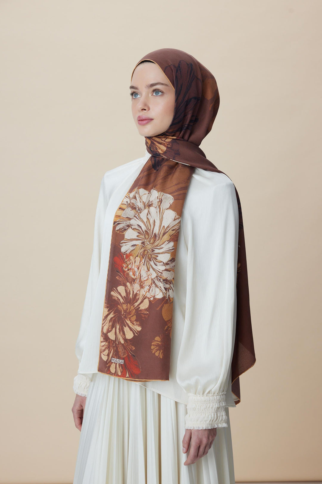 Maisa EZGİN PAMUK İPEK ŞAL 70*190 CM - TARÇIN
