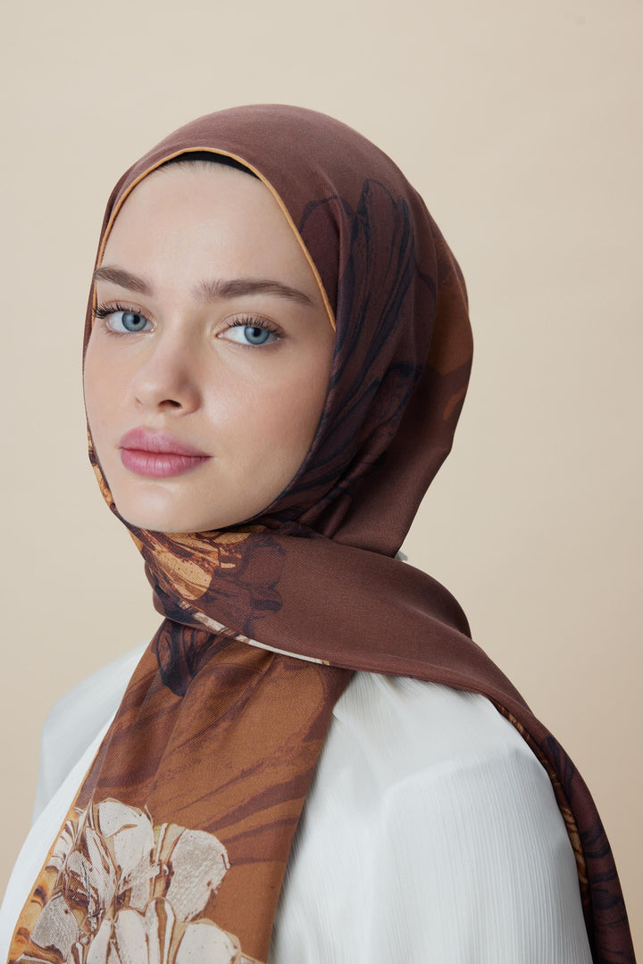 Maisa EZGİN PAMUK İPEK ŞAL 70*190 CM - TARÇIN