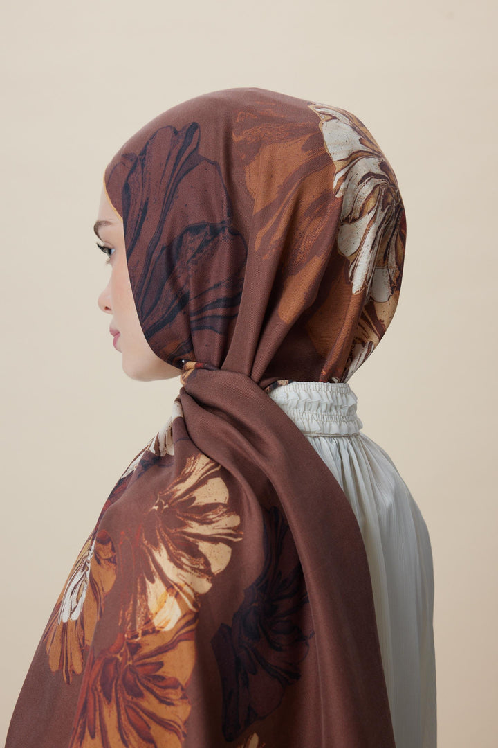 Maisa EZGİN PAMUK İPEK ŞAL 70*190 CM - TARÇIN