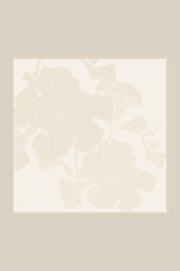 FARAH MULBERRY İPEK EŞARP 90*90 CM - AÇIK PUDRA - Görsel 7