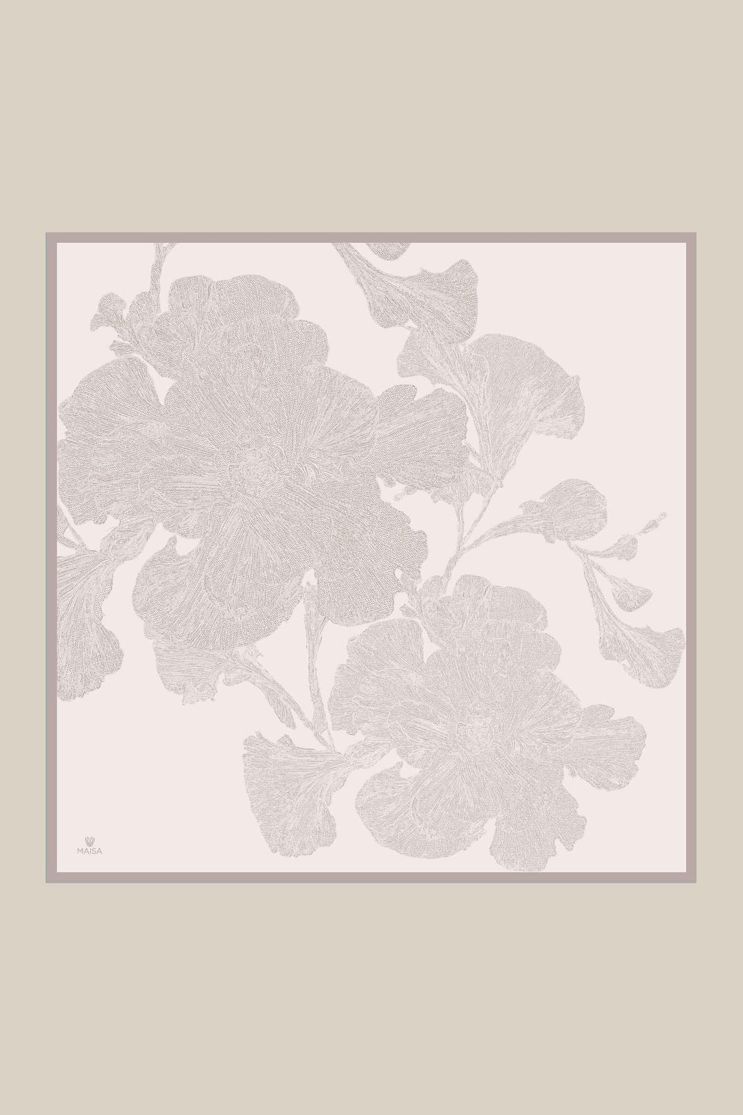 FARAH MULBERRY İPEK EŞARP 90*90 CM - AÇIK TAŞ - Görsel 8