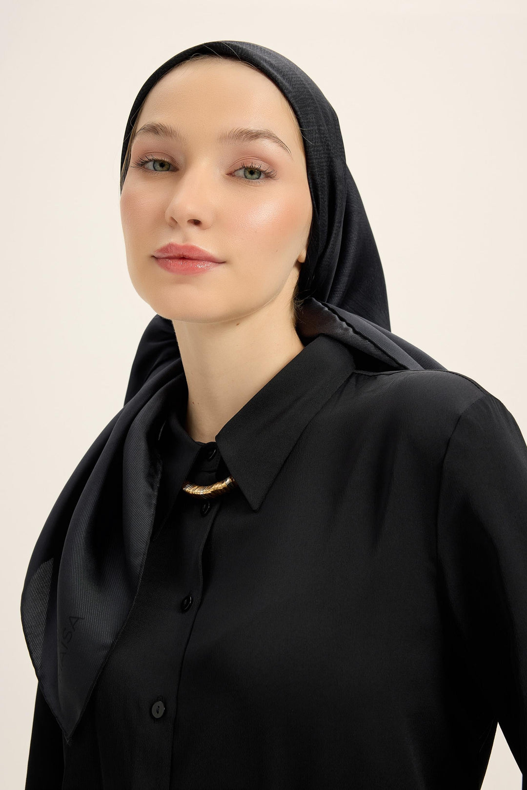 Maisa Farah Mulberry İpek Eşarp - Antrasit