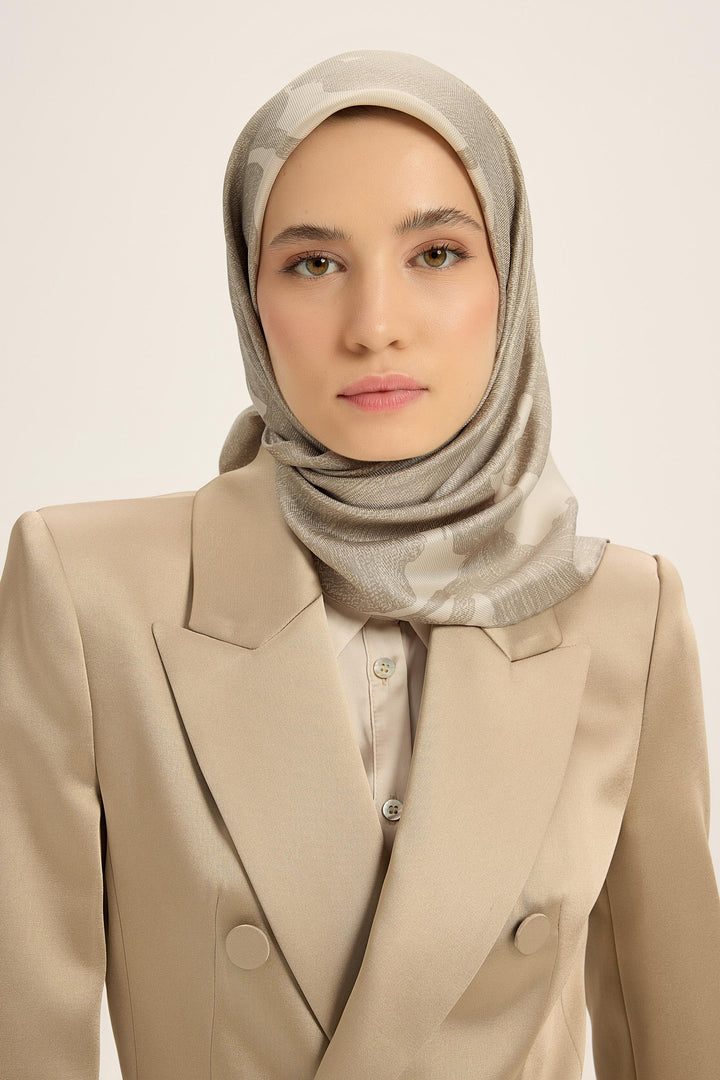 Maisa Farah Mulberry İpek Eşarp - Bej