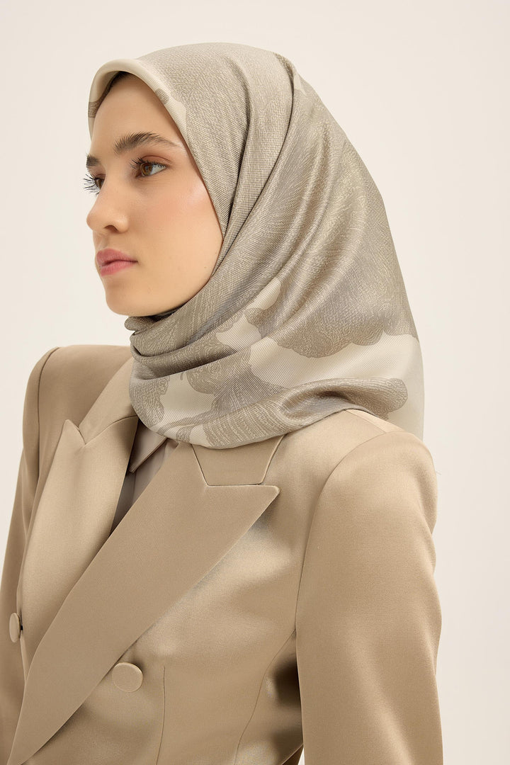 Maisa Farah Mulberry İpek Eşarp - Bej