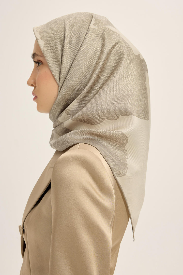 Maisa Farah Mulberry İpek Eşarp - Bej