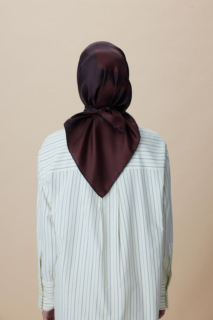 Maisa Farah Mulberry İpek Eşarp - Bordo