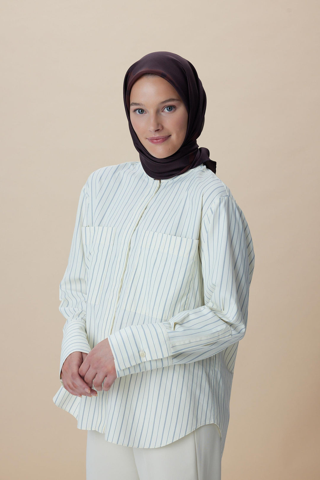 Maisa Farah Mulberry İpek Eşarp - Bordo