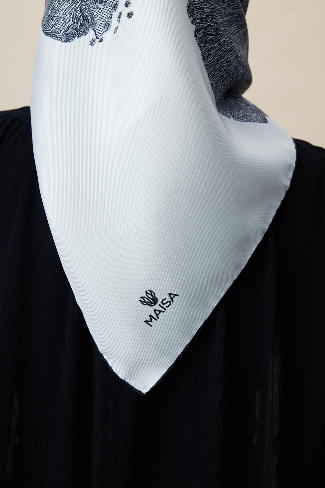 FARAH MULBERRY İPEK EŞARP 90*90 CM - DUMAN - Görsel 8