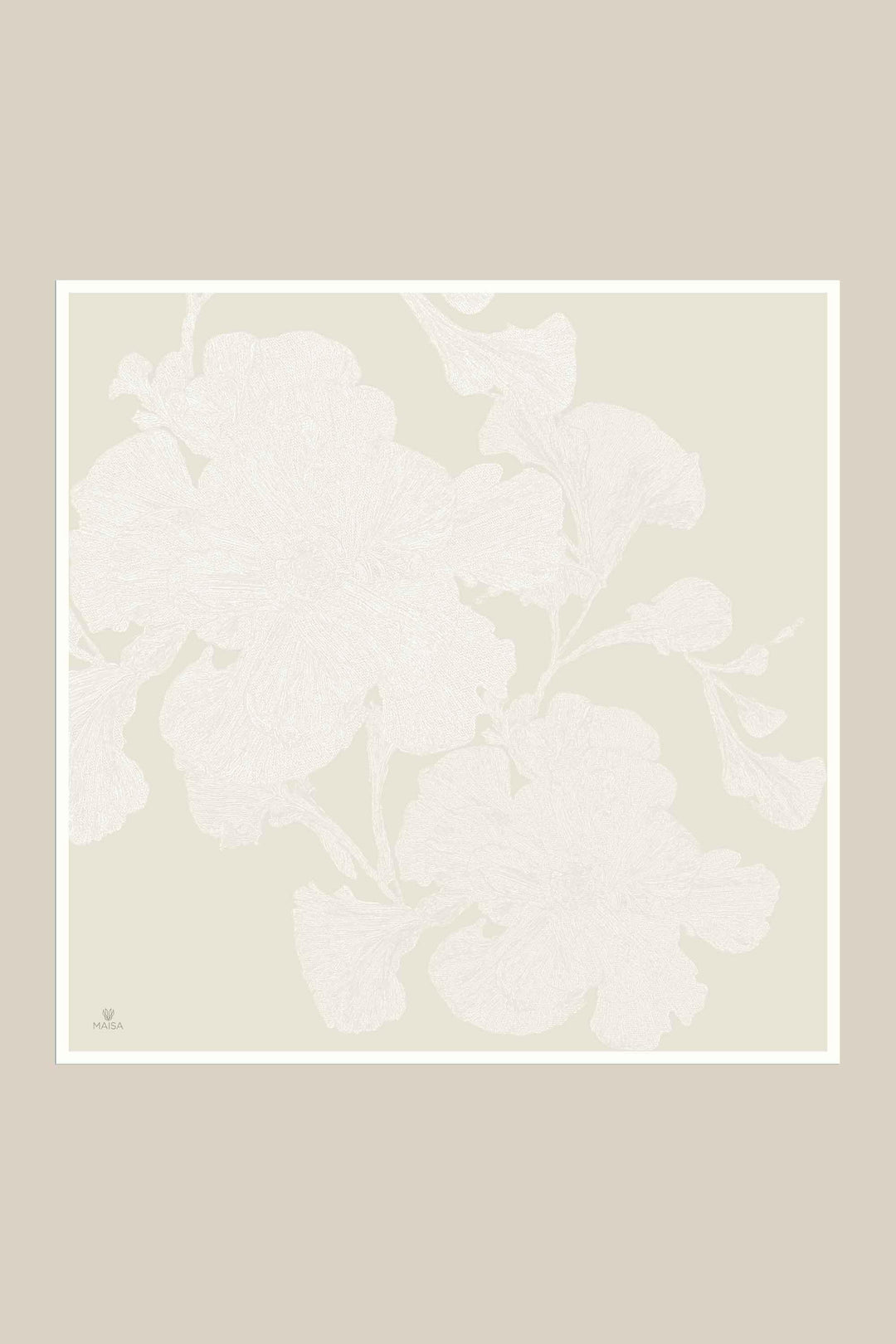 FARAH MULBERRY İPEK EŞARP 90*90 CM - FİLDİŞİ - Görsel 16