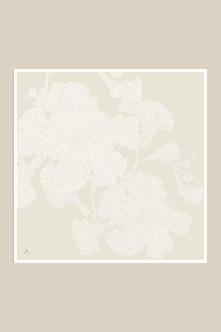 FARAH MULBERRY İPEK EŞARP 90*90 CM - FİLDİŞİ - Görsel 16