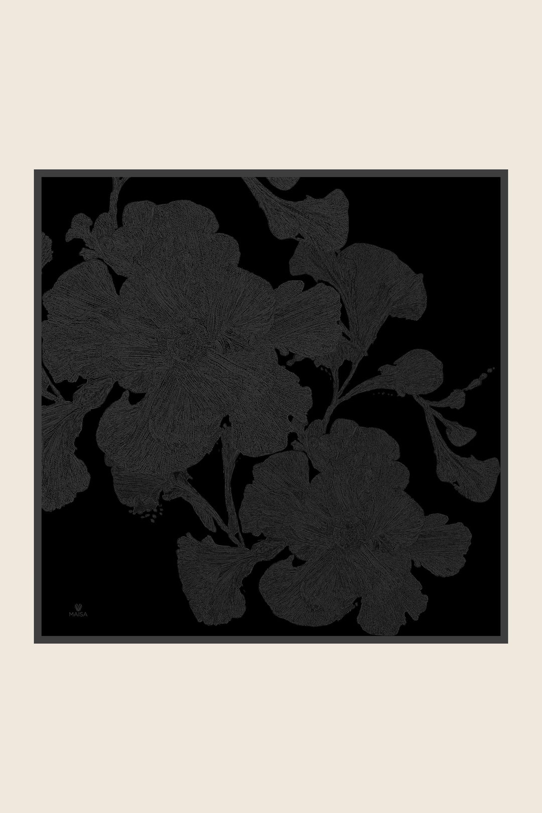 Maisa Farah Mulberry İpek Eşarp - Füme