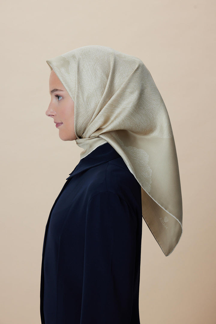 Maisa Farah Mulberry İpek Eşarp - Gold
