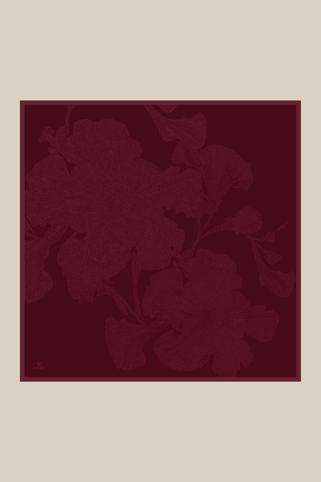 FARAH MULBERRY İPEK EŞARP 90*90 CM - KOYU KIRMIZI - Görsel 7