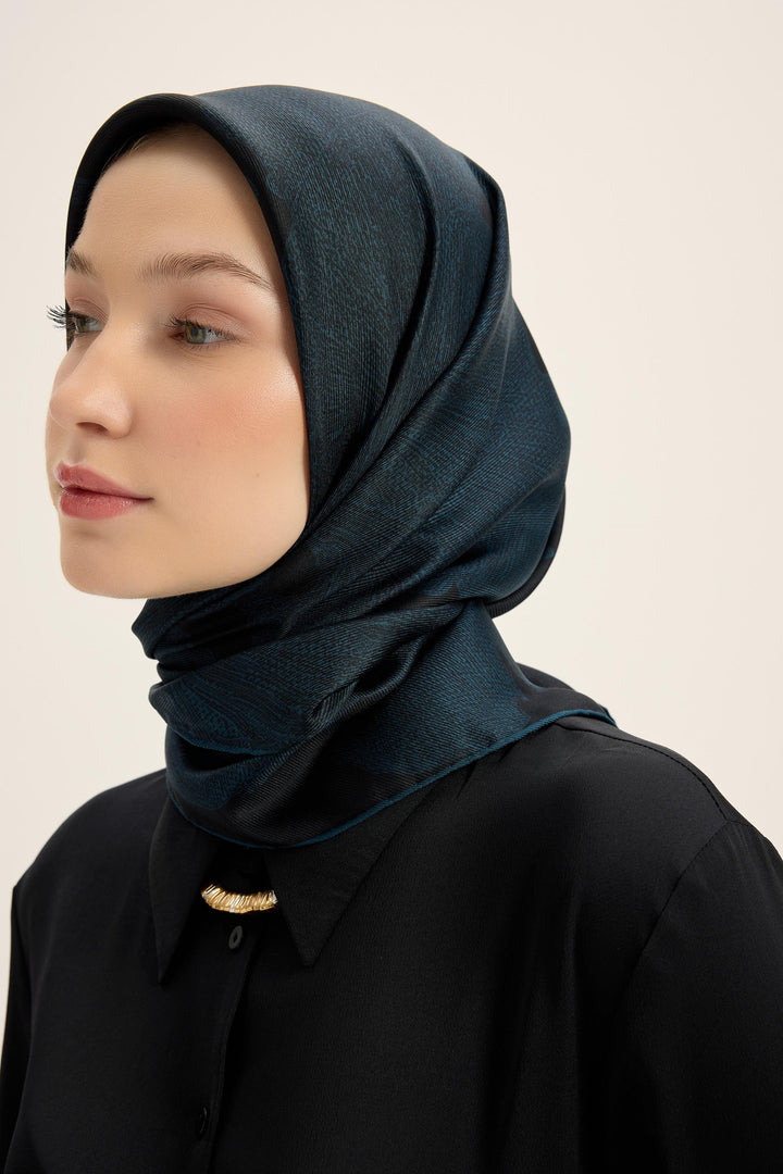 Maisa Farah Mulberry İpek Eşarp - Lacivert