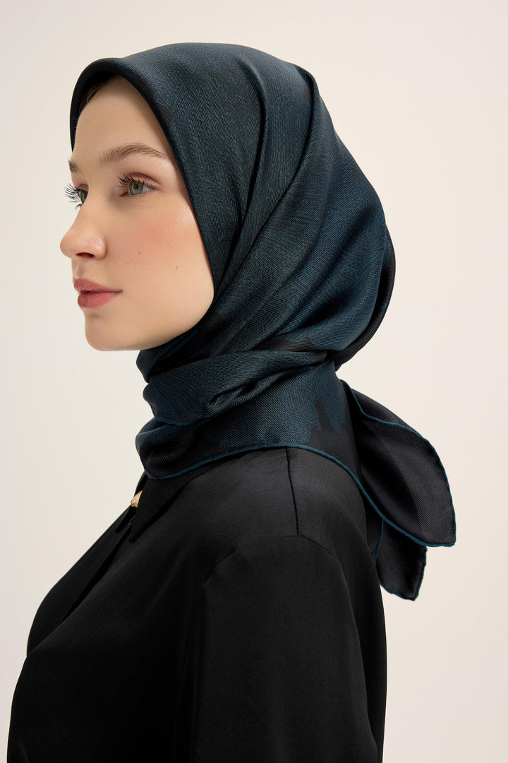Maisa Farah Mulberry İpek Eşarp - Lacivert