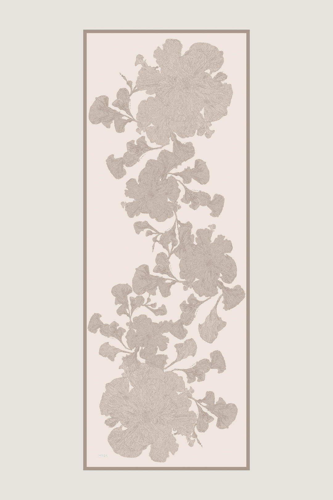 Maisa FARAH MULBERRY İPEK ŞAL 70*190 - BEJ