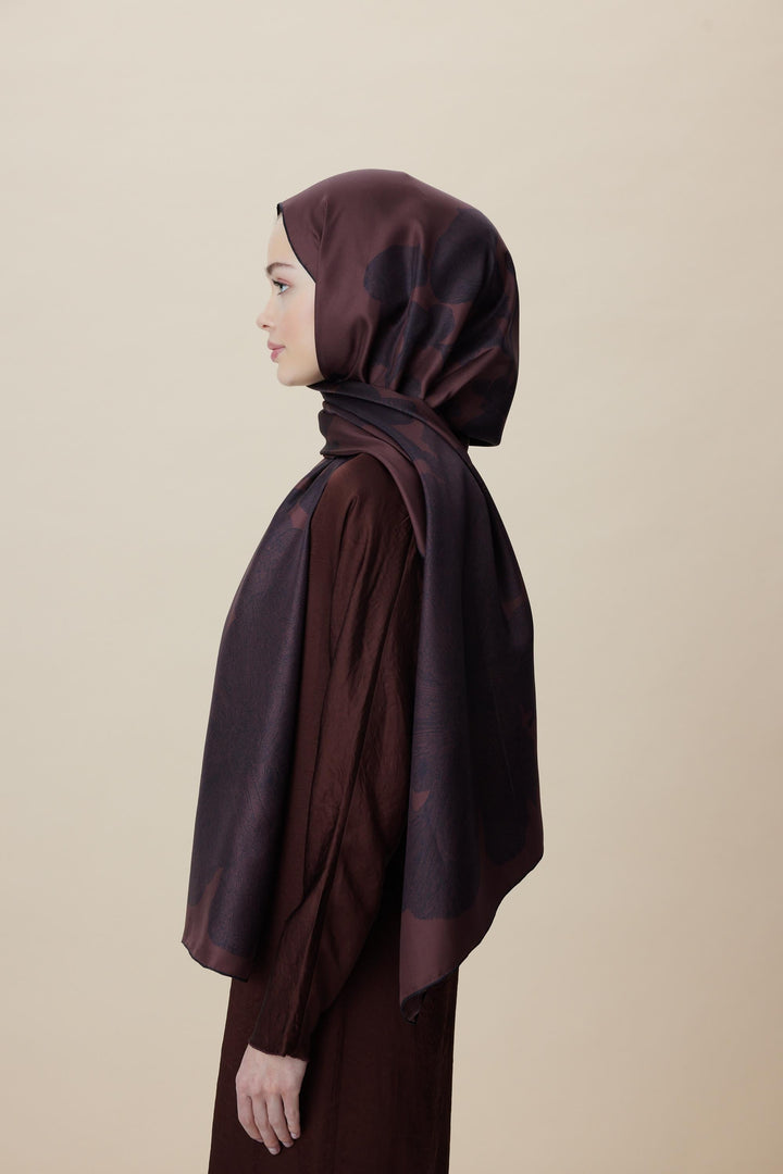 Maisa FARAH MULBERRY İPEK ŞAL 70*190 - BORDO
