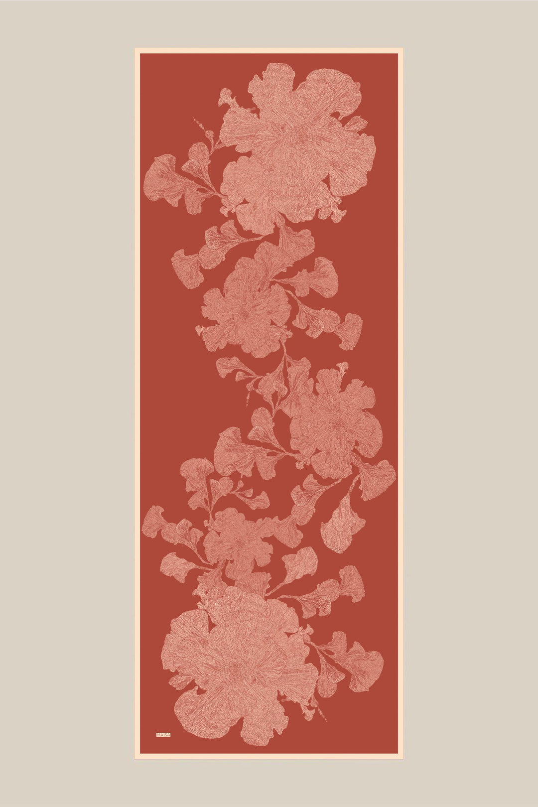 Maisa FARAH MULBERRY İPEK ŞAL 70*190 - GÜL KURUSU