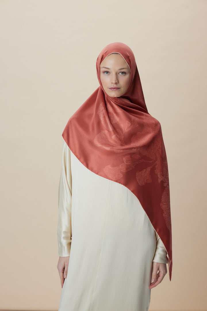 Maisa FARAH MULBERRY İPEK ŞAL 70*190 - GÜL KURUSU