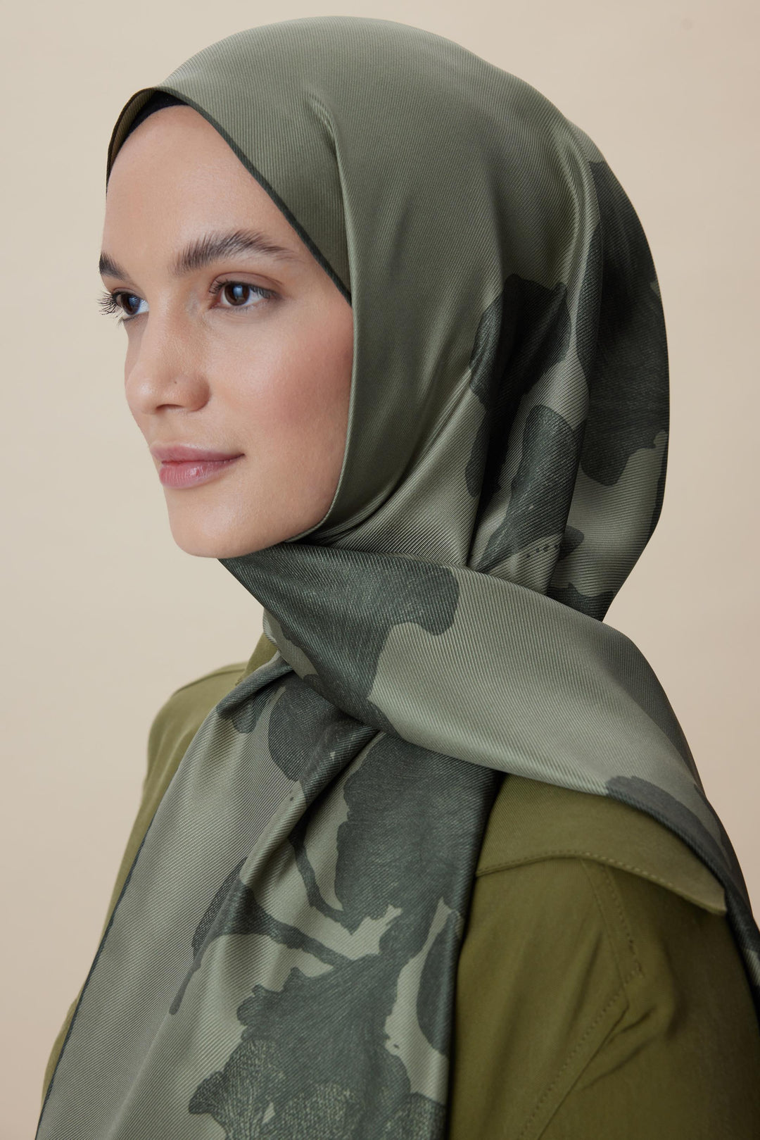 Maisa FARAH MULBERRY İPEK ŞAL 70*190 - HAKİ